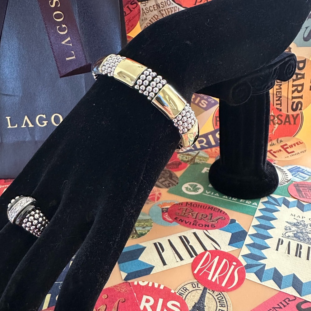 Lagos 18k gold and Steeling Silver Caviar Jewelry Collection - Picture 2 of 12